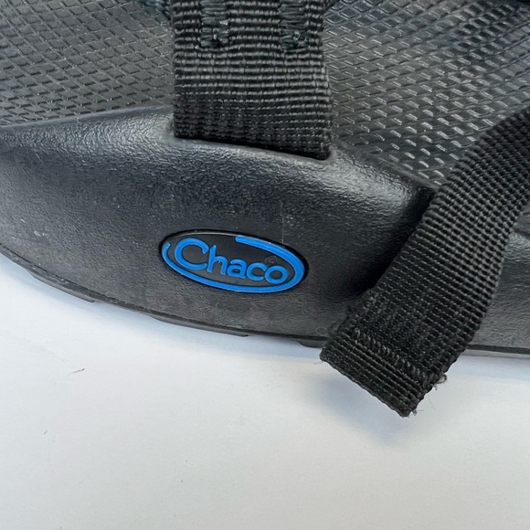 Chaco Z/2 Adjustable Strap Classic Sandals Men’s 13M Black Blue Toe Loop Hiking - Picture 4 of 9